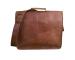 Real Brown Satchel Laptop Briefcase